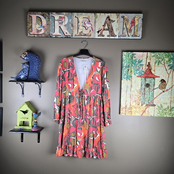 Anthropologie Maaji Twister Kaia Tunic Dress Large - Picture 6 of 16